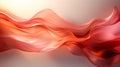 Orange and red waves, background with smooth silky shapes.