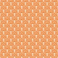 Orange repeatable Halloween owl pattern Royalty Free Stock Photo