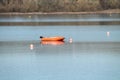 Orange Rescue Boat.