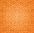 Orange Retro wallpaper background with copy space