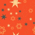 Orange Retro warping paper