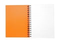 Orange ring binding book Royalty Free Stock Photo