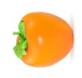 Orange ripe persimmon Royalty Free Stock Photo