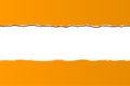 Orange ripped wallpaper Royalty Free Stock Photo