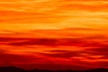 Orange Ripples Across the Sky in Big Bend Royalty Free Stock Photo