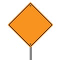 Orange Road Sign