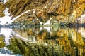 Orange Rock White Snow Abstract Reflection Paradise Bay Skintorp Cove Antarctica Royalty Free Stock Photo