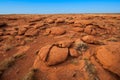 Orange rocks in the desert