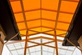 Orange roof and steel structure