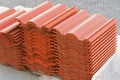 Orange roof tiles Royalty Free Stock Photo