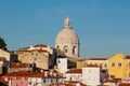 Orange roofs city view of Lisboa, Portugal