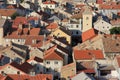 Orange roofs in town Senj. Croatia