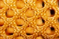 Orange rope weave pattern background Royalty Free Stock Photo