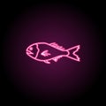 Orange roughy neon icon. Simple thin line, outline vector of fish icons for ui and ux, website or mobile application Royalty Free Stock Photo