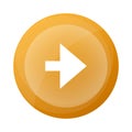 Orange round button with next arrow symbol