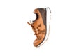 Orange running and fashion sneaker shoe