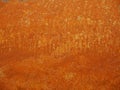 Orange rust texture on metal sheet abstrac background and copy space