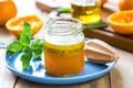 Orange salad dressing with poppy seed