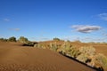 Sand dunes on the desert in Iran Royalty Free Stock Photo