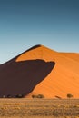 Orange sand dunes in Namib Desert, Namibia Royalty Free Stock Photo