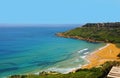 Ramla Bay, famous beach in Gozo, Malta