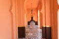 Orange sandy arabic morrocco style corridor background