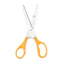 orange scissors. dirty. isolated no white background Royalty Free Stock Photo