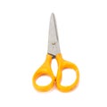 orange scissors. dirty. isolated no white background Royalty Free Stock Photo