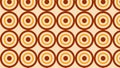 Orange Seamless Concentric Circles Pattern Background Vector Graphic Royalty Free Stock Photo