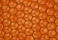 Orange seamless honey combs pattern.Hexagonal pattern in yellow and orange
