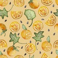 ORANGE SEAMLESS PATTERN REPEAT TILE Royalty Free Stock Photo