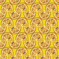 ORANGE SEAMLESS PATTERN REPEAT TILE