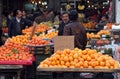 Orange sellers at the fruit market in downtown Amman, Jordan