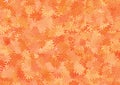 Orange shade floral pattern layered wallpaper