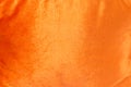 Orange Shiny Velvet Texture Background