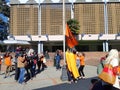 Orange shirt day gathering in city of Victoria, Canada