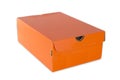 Orange shoe box Royalty Free Stock Photo