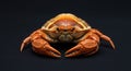 orange shore crab Royalty Free Stock Photo