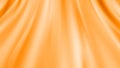 Orange silk background Waves flag texture reflection Royalty Free Stock Photo