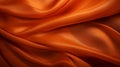 Gorgeous Orange Silk Fabric Background With Soft Flow Royalty Free Stock Photo