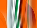 Orange silver green blurred geometries background, abstract colorful geometries