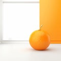 Surreal 3d Tangerine Rendering With Minimalistic Japanese Style