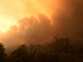 The orange sky during the Australian bushfires