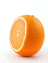 orange slice, clipping path, isolated on white background full depth of field, ai generated