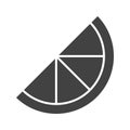Orange slice icon vector image. Royalty Free Stock Photo