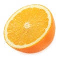 Orange slice isolated on white Royalty Free Stock Photo