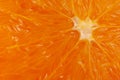 Orange slice macro, convergent lines