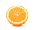 Orange slice on nwhite background Royalty Free Stock Photo