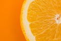 Orange Slice on an Orange Background