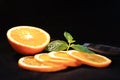 Orange Sliced with Mint